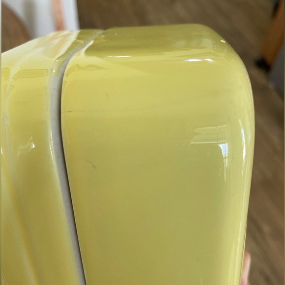 Vintage Westinghouse by Hall China Co Butter Dish Yellow USA MCM Kitchen 50s 60s - Picture 11 of 11